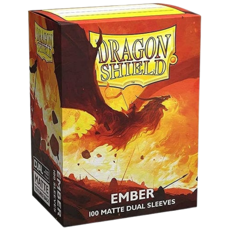 Dragon Shield Box Sleeves Dual Matte Ember (100x) Immagine principale del prodotto