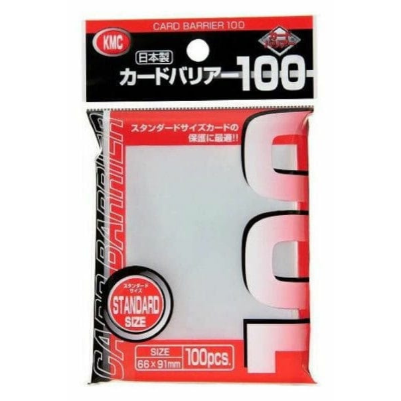 KMC Card Barrier Standard Size sleeves, 100 heldere hoesjes van 66 x 91 mm - 4521086003045