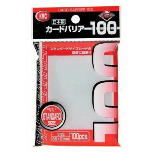 KMC Card Barrier Standard Size sleeves, 100 heldere hoesjes van 66 x 91 mm - 4521086003045
