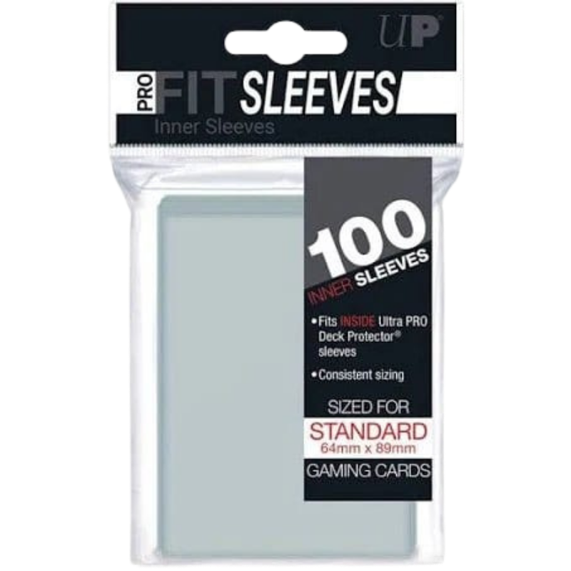 Ultra Pro PRO-Fit Inner Sleeves Standaard Clear (100x) – verpakking