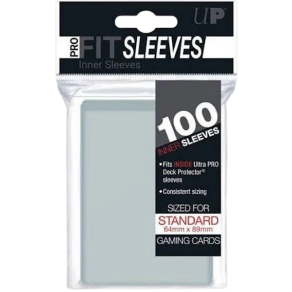 Ultra Pro PRO-Fit Inner Sleeves Standaard Clear (100x) – verpakking