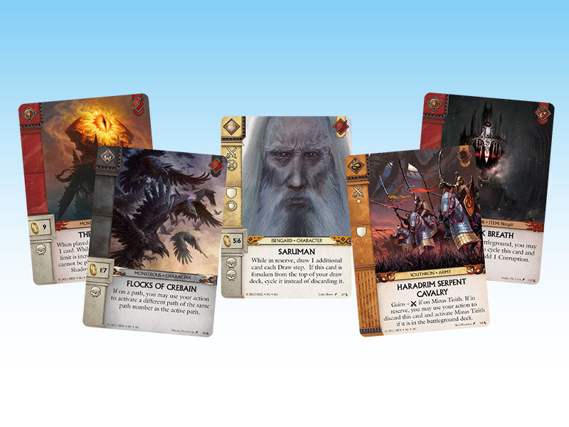 War of the Ring: The Card Game – officiële selectie van Shadow-kaarten