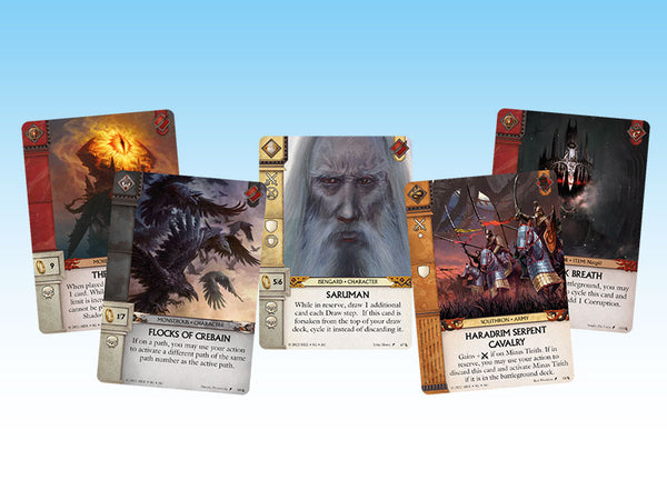War of the Ring: The Card Game – officiële selectie van Shadow-kaarten