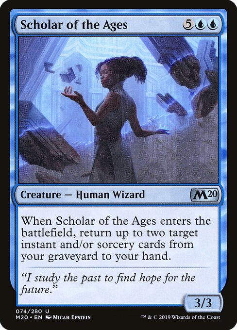 Scholar of the Ages – Core Set 2020 (M20-74) Magic: The Gathering card | LC-REM-20260804-15339650089292-80137c9a-ea56-4dc7-a503-43fe192c8fce Hoofdafbeelding