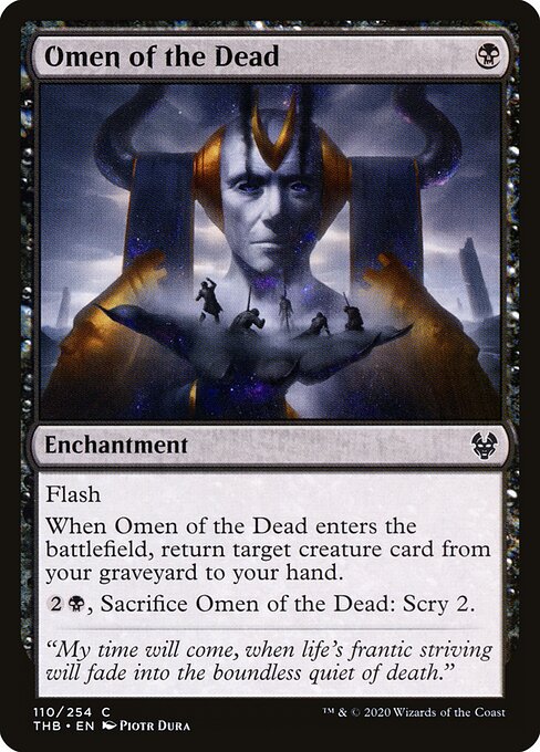 Omen of the Dead – Theros Beyond Death (THB-110) Magic: The Gathering card