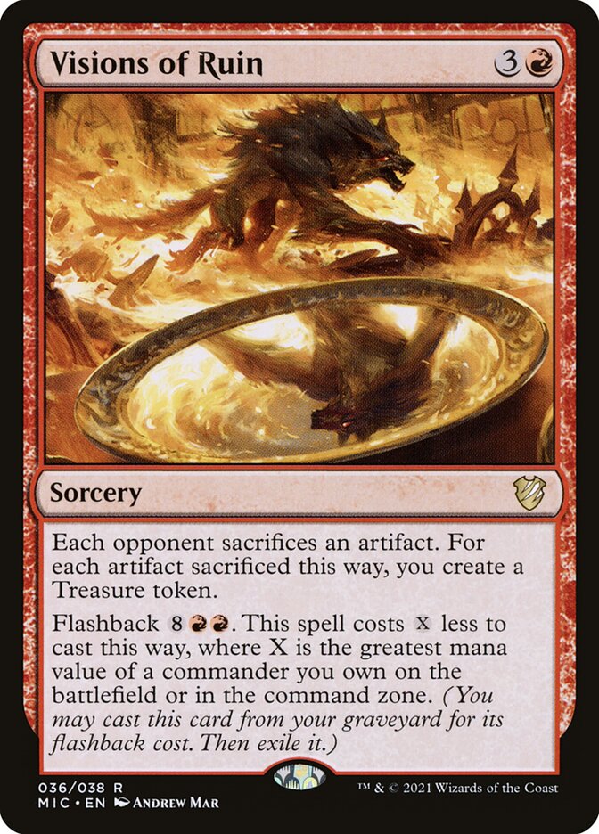 Visions of Ruin (V.1) - Commander: Innistrad: Midnight Hunt (Rare) [MIC-36] Image principale du produit