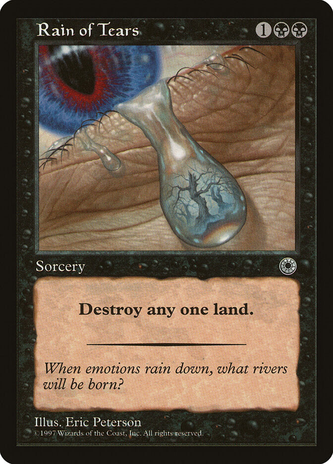 Magic-kaart Rain of Tears POR-106 uit Portal (Uncommon) Imagen principal del producto
