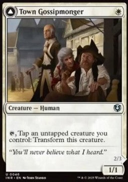 Town Gossipmonger / Incited Rabble - Innistrad Remastered (Uncommon) [INR-46] Imagen principal del producto