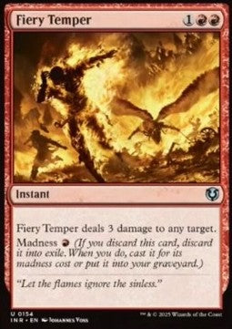 Fiery Temper - Innistrad Remastered (Uncommon) [INR-154] Hauptbild