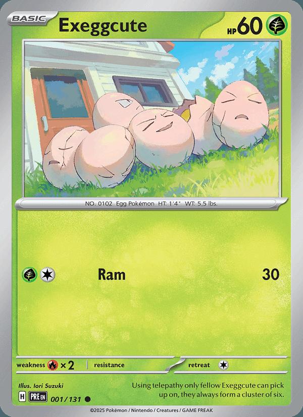 Exeggcute - Prismatic Evolutions (Common) [PRE-001] Hoofdafbeelding