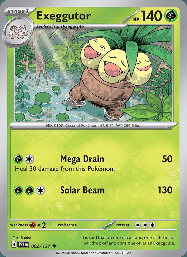 Exeggutor - Prismatic Evolutions (Uncommon) [PRE-002] Hoofdafbeelding