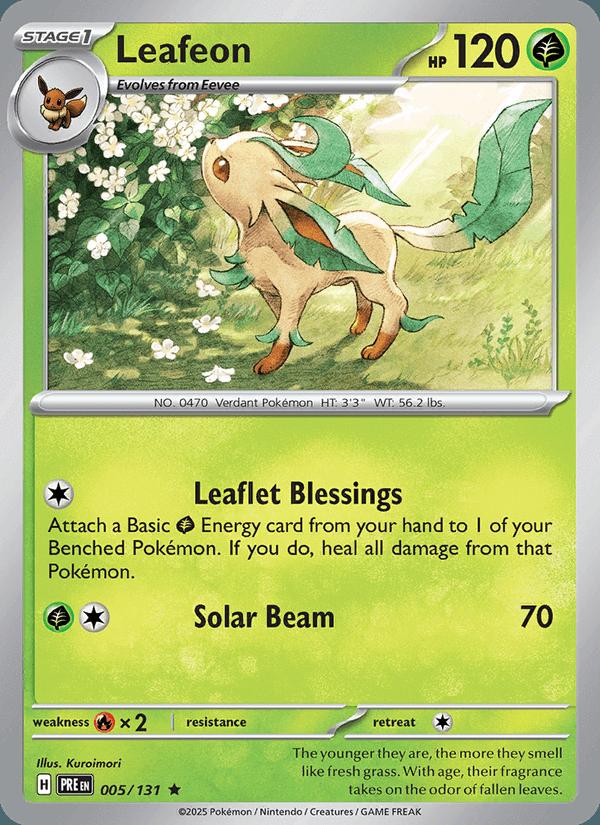Leafeon - Prismatic Evolutions (Rare) [PRE-005] Image principale du produit