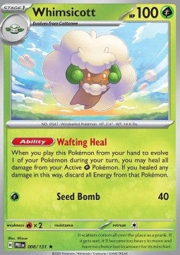 Whimsicott - Prismatic Evolutions (Rare) [PRE-008] Hover Image