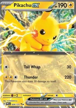Pikachu ex - Prismatic Evolutions (Double Rare) [PRE-028] Hover Image