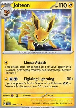 Jolteon - Prismatic Evolutions (Rare) [PRE-029] Hover Image