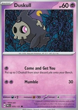 Duskull - Prismatic Evolutions (Common) [PRE-035] Immagine principale del prodotto