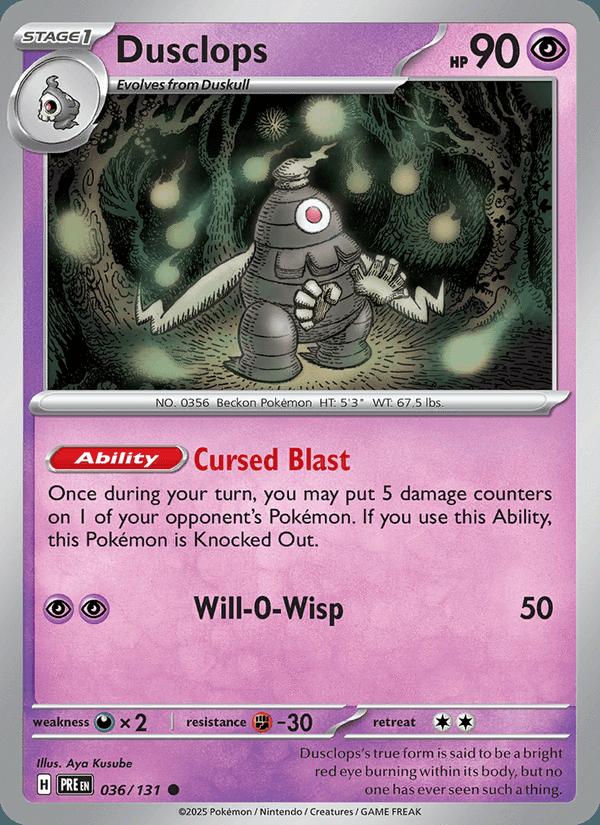 Dusclops - Prismatic Evolutions (Common) [PRE-036] Main image