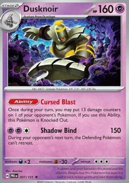 Dusknoir - Prismatic Evolutions (Rare) [PRE-037] Immagine principale del prodotto