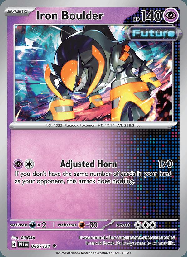 Iron Boulder - Prismatic Evolutions (Rare) [PRE-046] Image principale du produit