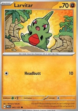 Larvitar - Prismatic Evolutions (Common) [PRE-047] Hoofdafbeelding