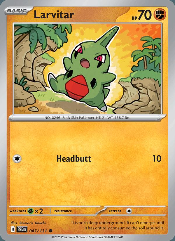 Larvitar - Prismatic Evolutions (Common) [PRE-047] Hoofdafbeelding