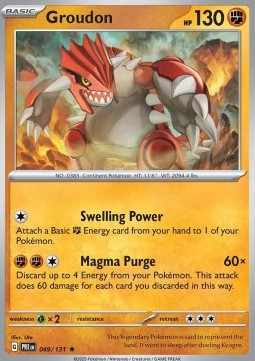 Groudon - Prismatic Evolutions (Rare) [PRE-049] Imagen principal del producto