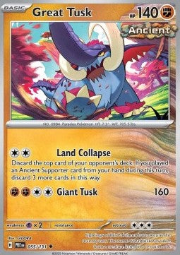 Great Tusk - Prismatic Evolutions (Uncommon) [PRE-055] Imagen principal del producto
