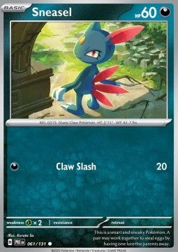 Sneasel - Prismatic Evolutions (Common) [PRE-061] Hover Image
