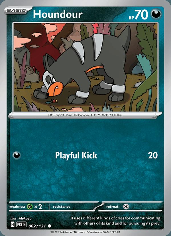 Houndour - Prismatic Evolutions (Common) [PRE-062] Hoofdafbeelding
