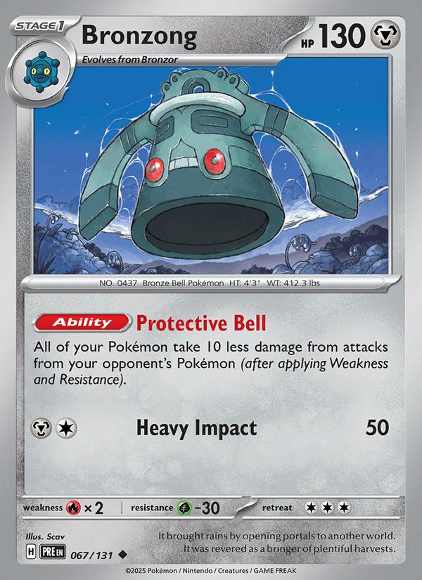 Bronzong - Prismatic Evolutions (Uncommon) [PRE-067] Main image