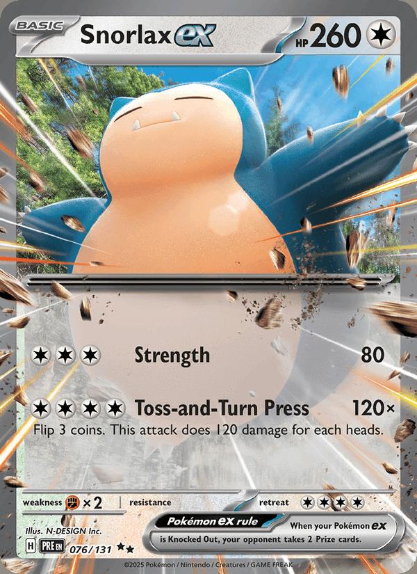 Snorlax ex - Prismatic Evolutions (Double Rare) [PRE-076] Hoofdafbeelding