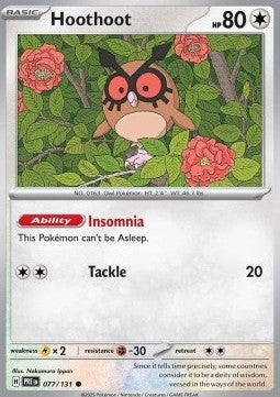 Hoothoot - Prismatic Evolutions (Common) [PRE-077] Imagen principal del producto