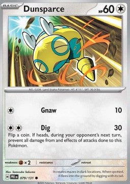 Dunsparce - Prismatic Evolutions (Common) [PRE-079] Immagine principale del prodotto