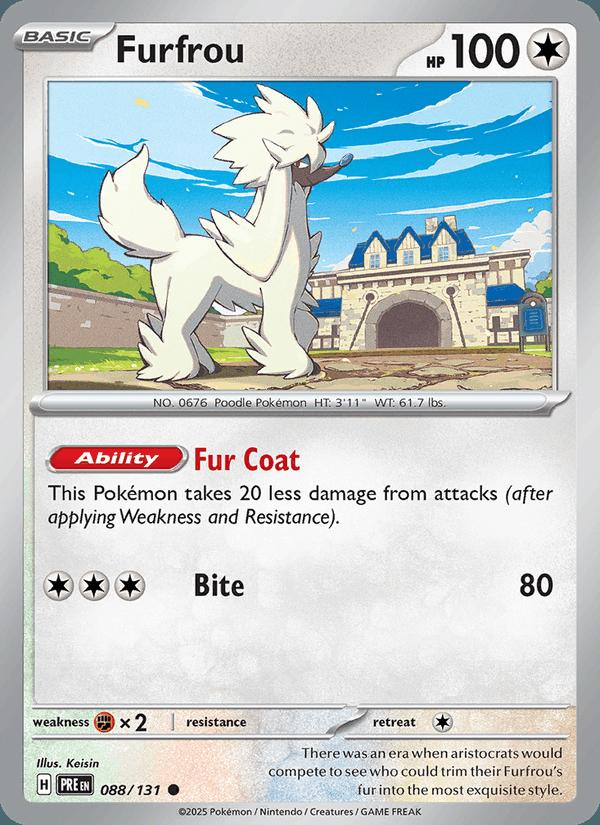 Furfrou - Prismatic Evolutions (Common) [PRE-088] Immagine principale del prodotto