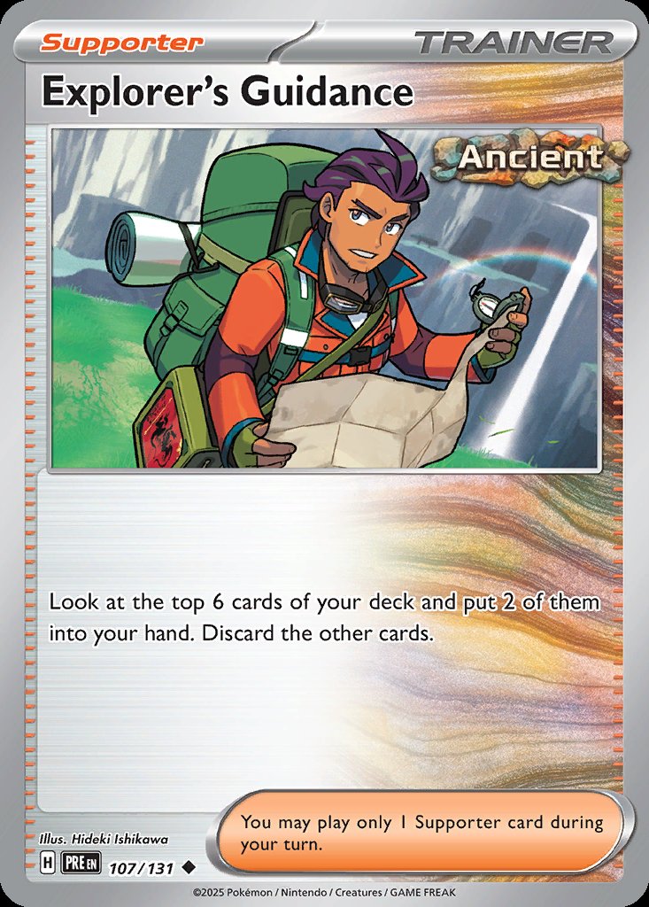 Explorer's Guidance - Prismatic Evolutions (Uncommon) [PRE-107] Hoofdafbeelding