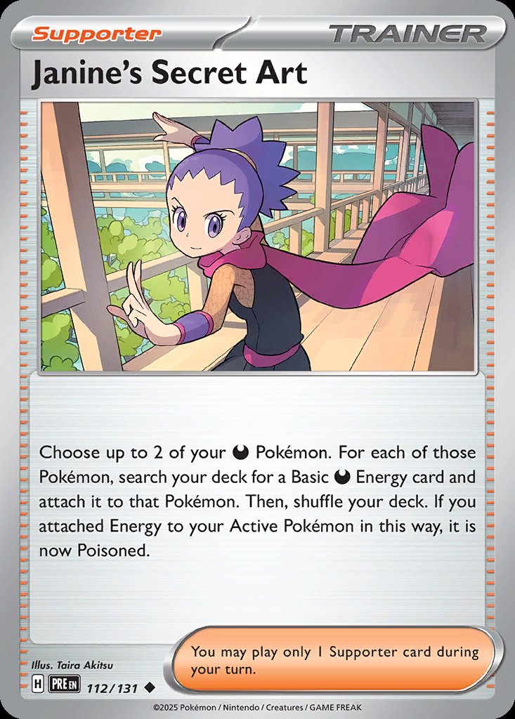 Janine's Secret Art - Prismatic Evolutions (Uncommon) [PRE-112] Immagine principale del prodotto