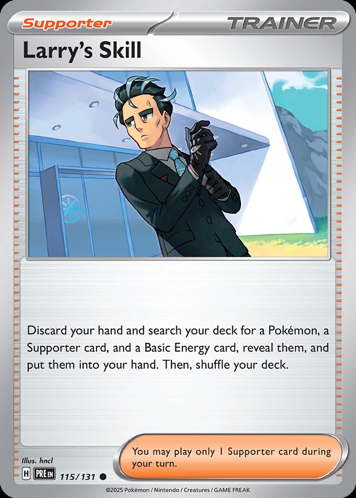Larry's Skill - Prismatic Evolutions (Common) [PRE-115] Immagine principale del prodotto