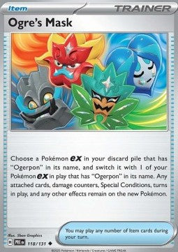 Ogre's Mask - Prismatic Evolutions (Uncommon) [PRE-118] Immagine principale del prodotto