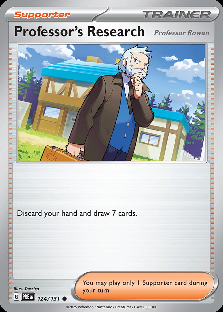 Professor's Research - Professor Rowan - Prismatic Evolutions (Common) [PRE-124] Hoofdafbeelding
