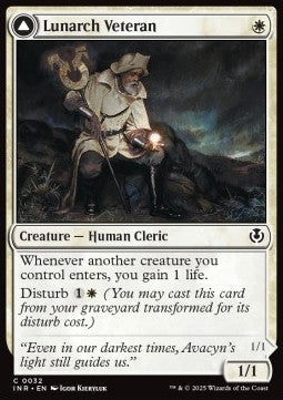 Lunarch Veteran // Luminous Phantom - Innistrad Remastered (Common) [INR-32] Hauptbild