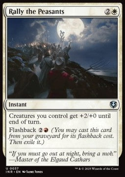 Rally the Peasants - Innistrad Remastered (Uncommon) [INR-37] Imagen principal del producto
