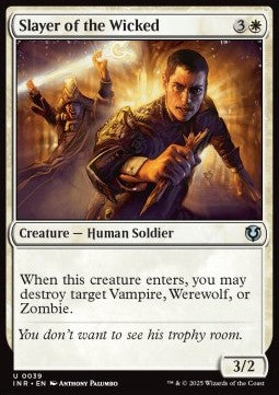 Slayer of the Wicked - Innistrad Remastered (Uncommon) [INR-39] Imagen principal del producto