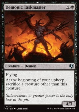 Demonic Taskmaster - Innistrad Remastered (Uncommon) [INR-104] Hauptbild