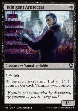 Indulgent Aristocrat - Innistrad Remastered (Uncommon) [INR-118] Hauptbild