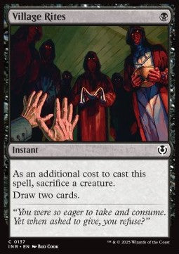 Village Rites - Innistrad Remastered (Common) [INR-137] Hauptbild