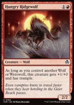 Hungry Ridgewolf - Innistrad Remastered (Common) [INR-160]