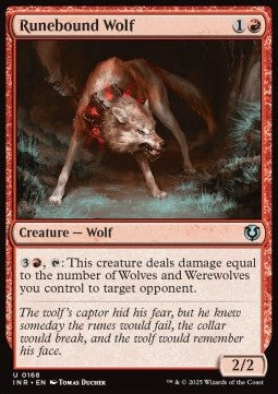 Runebound Wolf - Innistrad Remastered (Uncommon) [INR-168] Imagen principal del producto