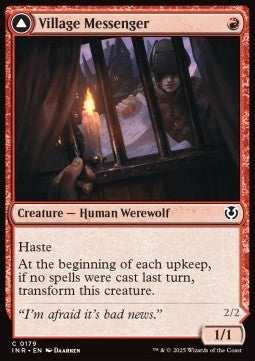 Village Messenger / Moonrise Intruder - Innistrad Remastered (Common) [INR-179] Hauptbild