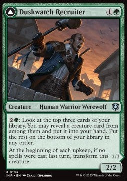 Duskwatch Recruiter / Krallenhorde Howler - Innistrad Remastered (Uncommon) [INR-193] Hauptbild