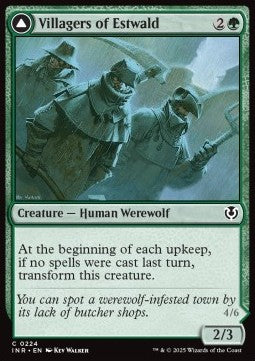 Villagers of Estwald / Howlpack of Estwald - Innistrad Remastered (Common) [INR-224] Hauptbild